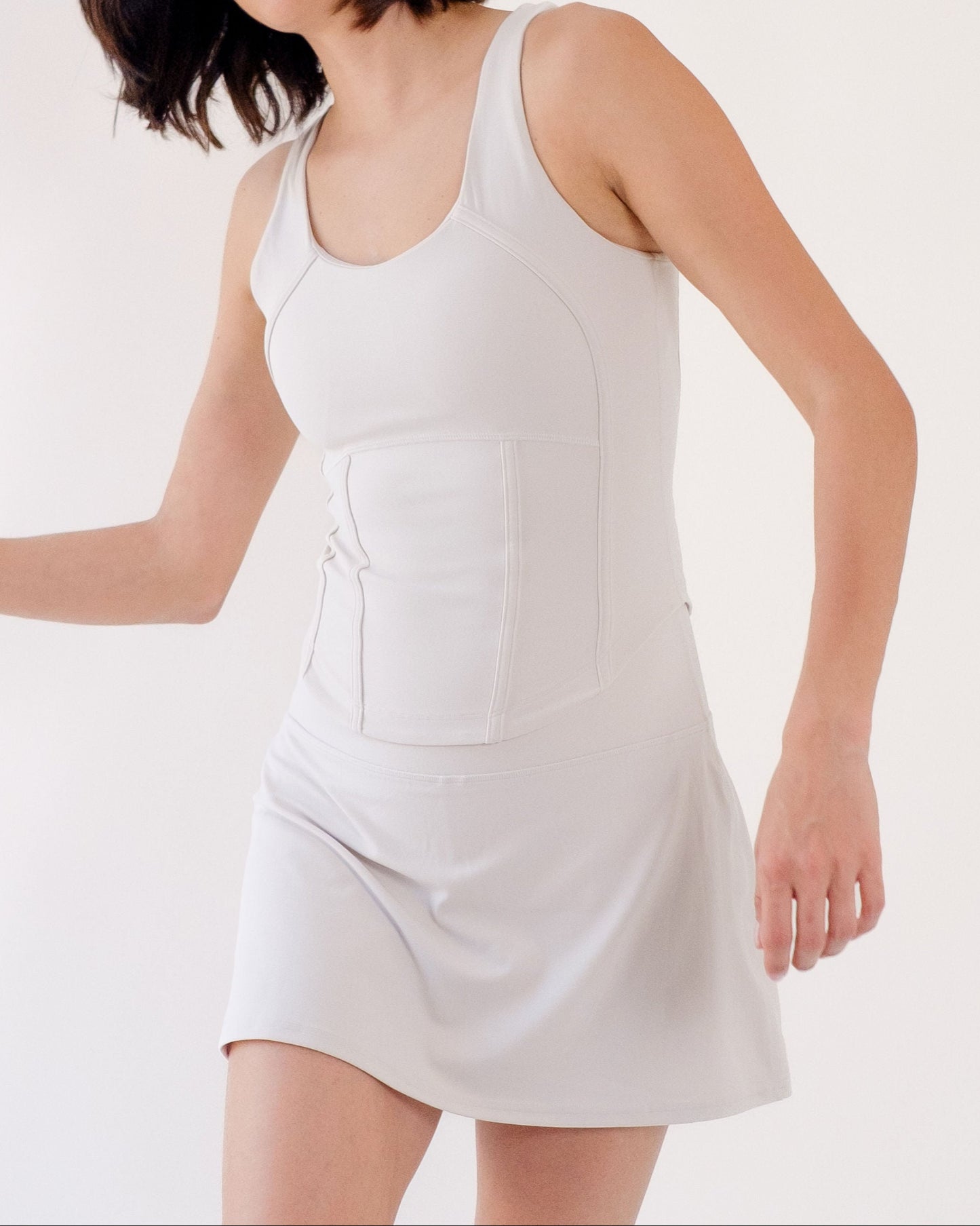 Corset Tank - Bone White