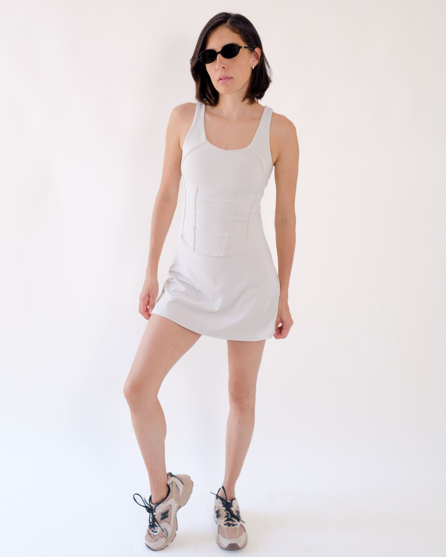 Corset Tank - Bone White