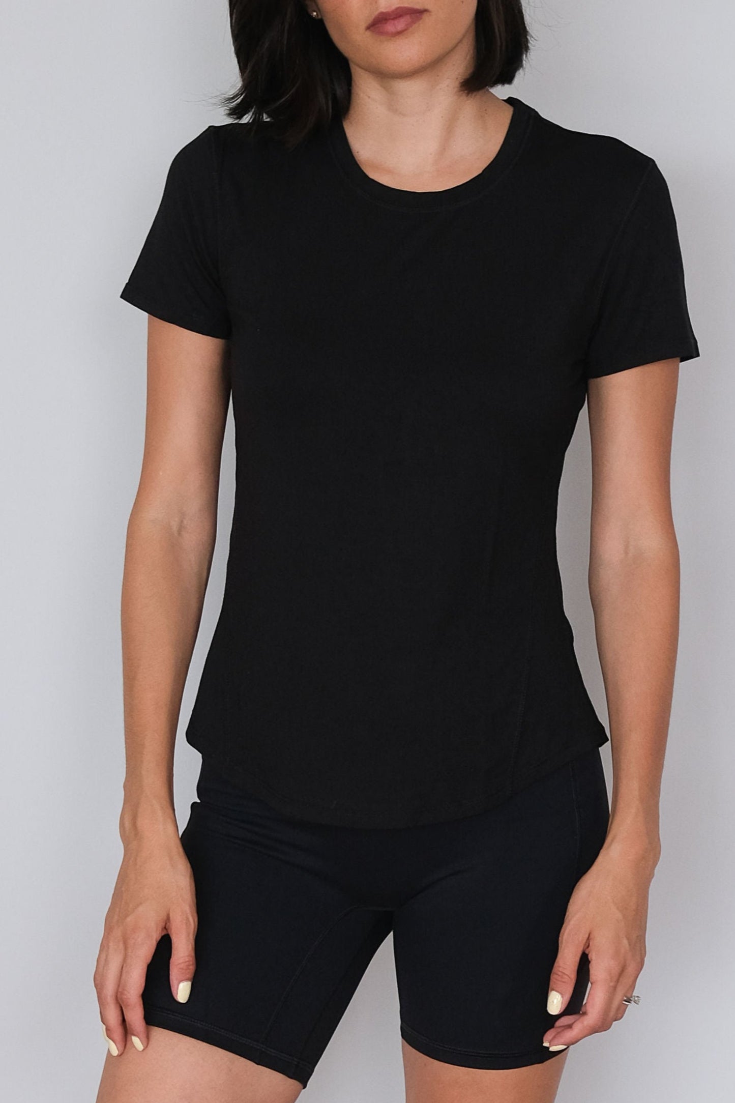 V Neck Cotton Spandex Shirt