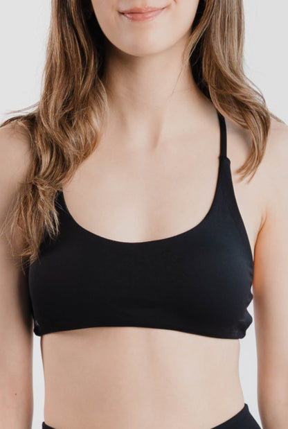 Crossback Bra Black