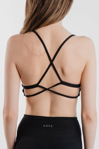 Crossback Bra Black