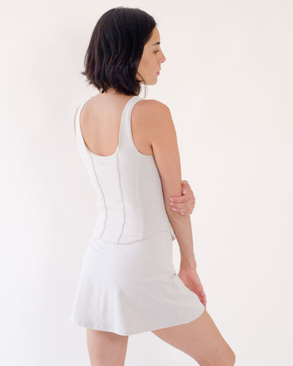 Corset Tank - Bone White