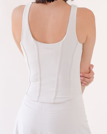 Corset Tank - Bone White