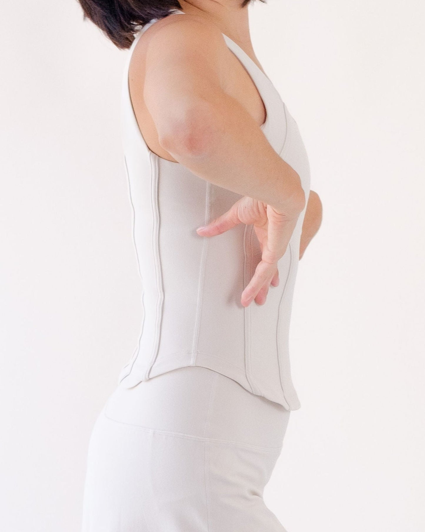Corset Tank - Bone White