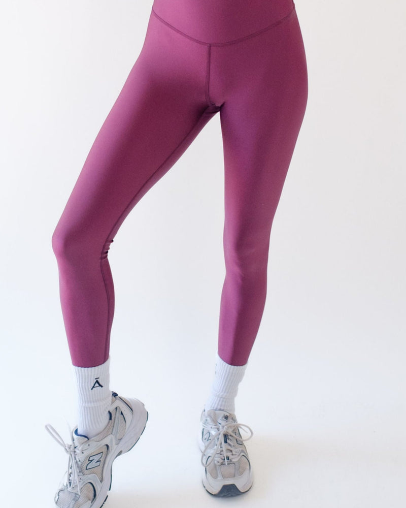 Shine On Yoga Legging - Rose wine