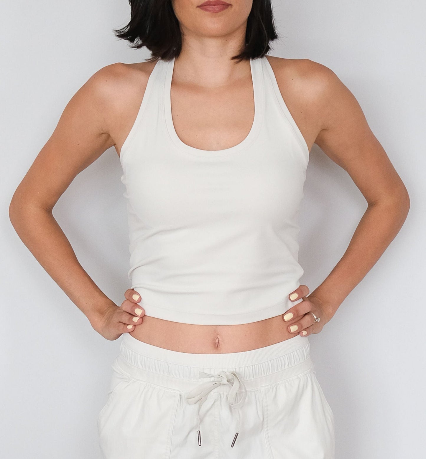 Cropped Racerback Tank