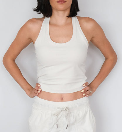 Cropped Racerback Tank