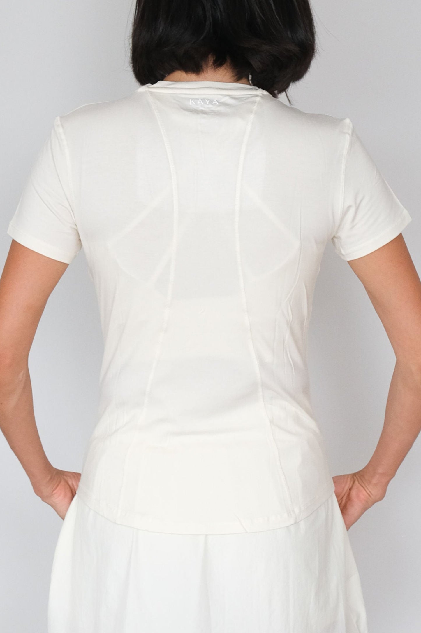 V Neck Cotton Spandex Shirt