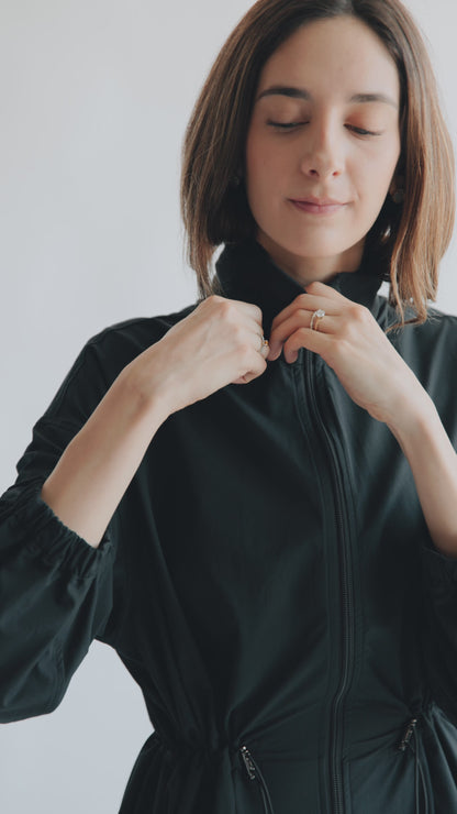 Tailored Funnel Jacket