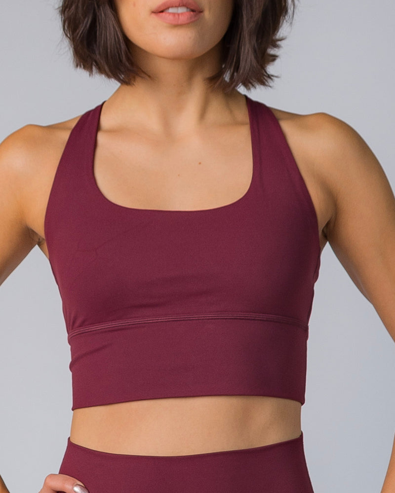 Performance Sports Bra - Wine red